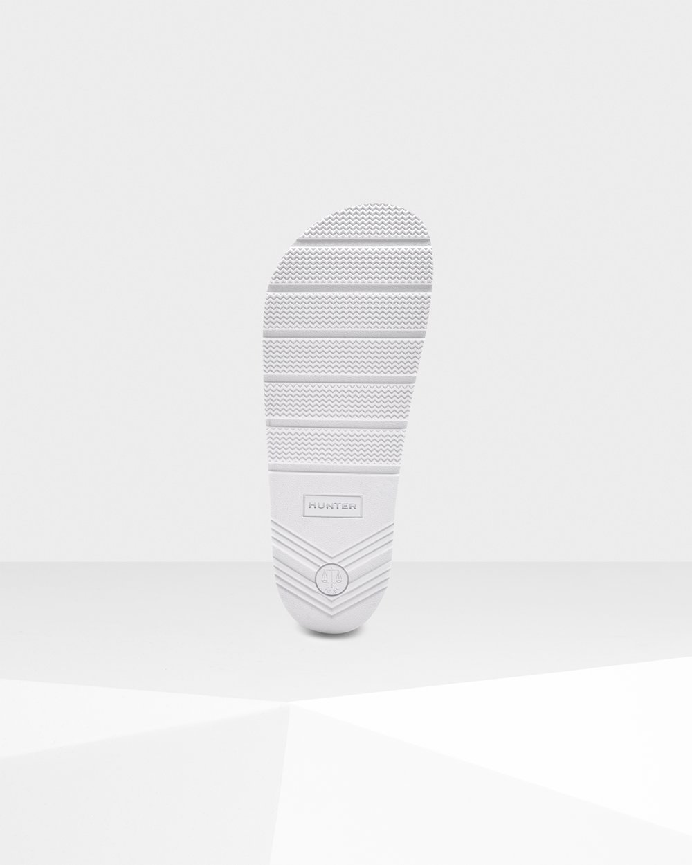 Chanclas Hunter Mujer Blancas Original Terry Towelling Logo Adjustable 671589-FJP